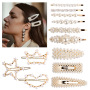 Women Simple Irregular wedding Metal Hair Accessories pear Hair pins