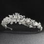 Handmade zircon crystal pearl beauty  flower  pageant  tiara crowns