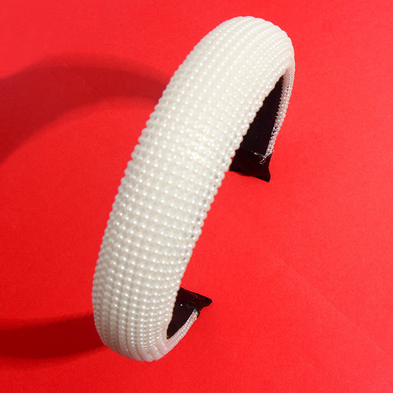 Wholesale Korea Hair Accessories wedding  custom HeadBand Women Fabric Tie Plastic Pearl knot Headband