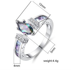 Female decorate color jewelry accessories women and men colorful ring