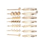 2020 Ins wholesale hot quality gold silver metal custom accessories set hair claw clip