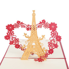 amazon custom 3D greeting Paper Ferris Wheel Pop Up Card Collectible Greeting Cards Kirigami cards