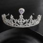 wholesale korea Alloy Water Lead Handmade Wedding Bridal round full pageant crowns