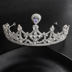 wholesale korea Alloy Water Lead Handmade Wedding Bridal round full pageant crowns wholesale korea Alloy Water Lead Handmade Wedding Bridal round full pageant crowns