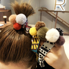 Glitter Ponytail Holders Hair Accessories Scrunchies girlleopard peal Hair ties band girl