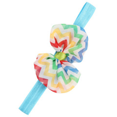 2020 Cute wave design multi color girls headband hairband for newborn baby hair accessories