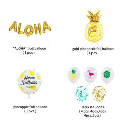 Summer Party Supply yellow pineapple Decoration balloons party decoration