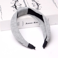 Solid colors Custom vintage strip cloth women headband Cross Knot Hair hoop Solid colors Custom vintage strip cloth women headband Cross Knot Hair hoop