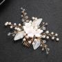 Handmade Rhinestone Pearl Flower Hair Accessories Wedding Bridal Hair Combs Handmade Rhinestone Pearl Flower Hair Accessories Wedding Bridal Hair Combs