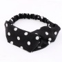Wholesale Women Polka Dots Crisscross Stretchy Button Yoga Running Sports Sweat Headbands Wholesale Women Polka Dots Crisscross Stretchy Button Yoga Running Sports Sweat Headbands