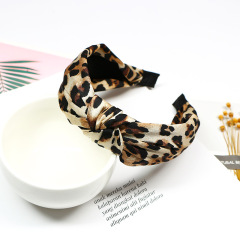 Winter Girls Hair Accessories Leopard Print Hair Band Velvet Headband