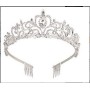 OEM Bride silver women rhinestone crystal wedding round bridal tiaras crown