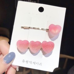 wholesale fashion teenagers candy colors pentagram heart hair clips for girls