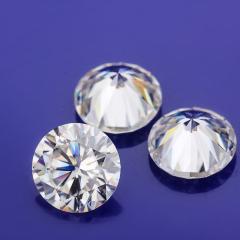 India raw 7mm DEF white color vvs loose rough moissanite pendant diamonds