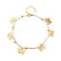 2020 New style beach foot jewelry hollow butterfly pendant anklets for women