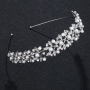 Silver Headband Jewelry Bridal Wedding headpiece Crystal Crowns and Tiaras