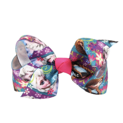 Elsa princess baby kids scrunchies with bows hair clips for girls hair accessories