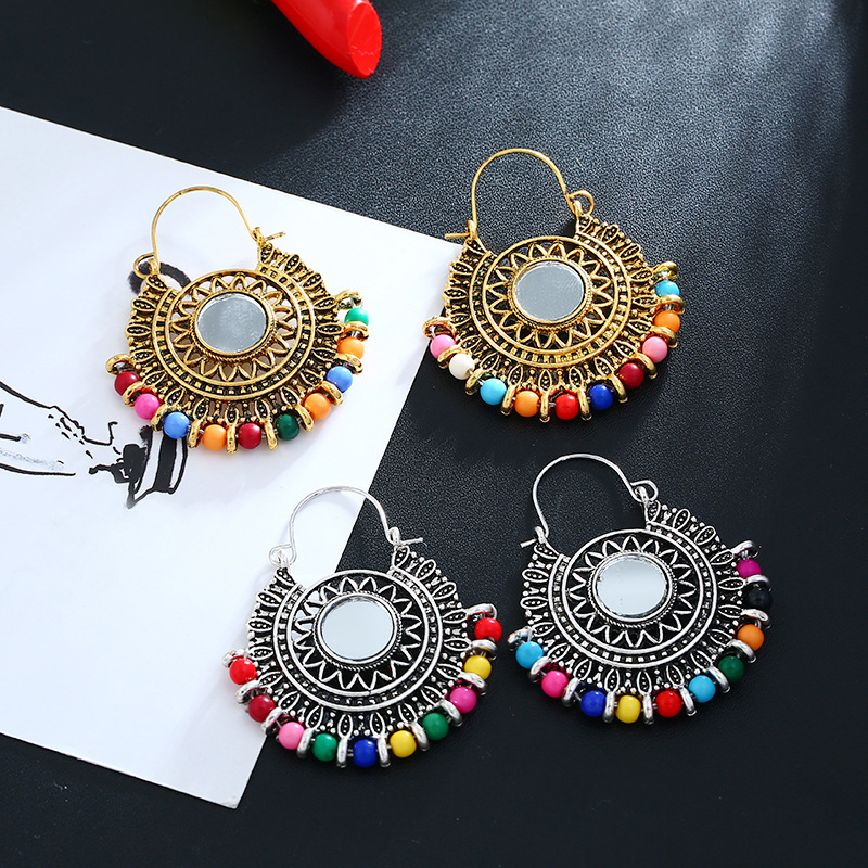 Fashion personality bohemia vintga sun flower alloy beads women earrings Fashion personality bohemia vintga sun flower alloy beads women earrings