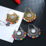 Fashion personality bohemia vintga sun flower alloy beads women earrings Fashion personality bohemia vintga sun flower alloy beads women earrings