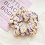 Simple design custom korean ponytail holder elastic chiffon hair scrunchies for girls Simple design custom korean ponytail holder elastic chiffon hair scrunchies for girls