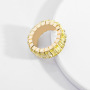 Fashion jewelry eternity mens women plated gold wedding engagement crystal rainbow rings