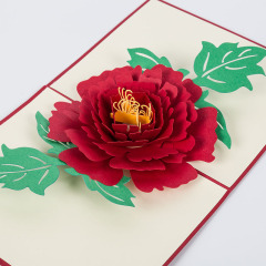 amazon custom christmas flower birthday valentine pop up wedding invitation pop up card for gift
