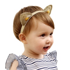 Cat ears kids sound proof dear ears headband safety baby earmuffs headband for baby girl Cat ears kids sound proof dear ears headband safety baby earmuffs headband for baby girl