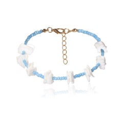 2020 New design geometrical irregularity female joker bead broken shell bracelet