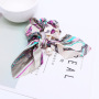 Custom Elastic Cute Ribbon Bow Hair Tie Rope Women Ponytail Hair Band