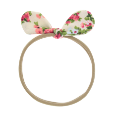 Pretty promotional printing bow knot hair tie for baby girl hair accessories