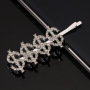 New Custom Crystal Bobby diamond word Hair Clips For Women Word Letter Hair pins