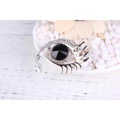 Factory Direct Sale Fashion Jewelry Crystal Rhinestone Teardrop Blue Eye Brooches