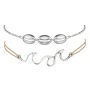 Charming sterling silver jewelry wave and shell anklets foot jewelry chain set for women