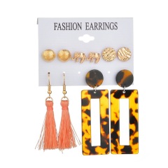Bohemian new multi-piece tassel earrings flowers earrings jewelry wholesale