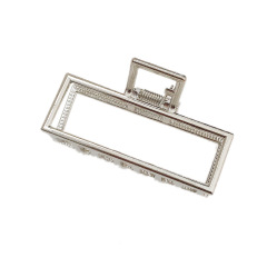 Hot sale china low price alloy simple retro girls gold square metal hair claw