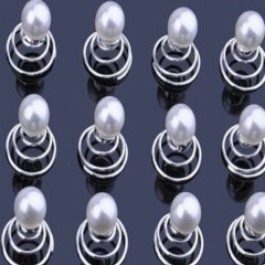 2019 Fashion vintage women show party pearl Twisted Crystal wedding bride hair spin pin