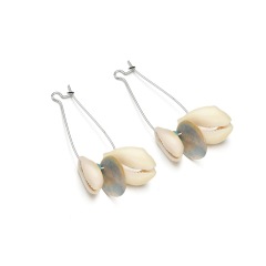 Baroque jewelry costume sea shell long simple earrings for women 2019