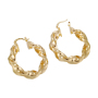 Wholesale manufactures fashion circle design women twisted large earrings Wholesale manufactures fashion circle design women twisted large earrings