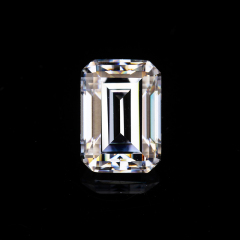 Emerald cut 1carat 5*7mm synthetic D color moissanite diamond stone