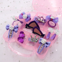 Hot baby girls hello kitty hair band barrettes hair accessories gift box