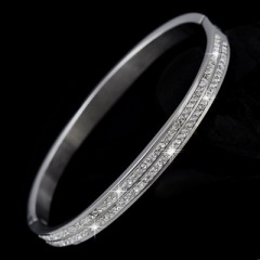 High quality Women's Jewelry Stainless Steel Bracelet Zircon Bracelet