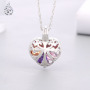 Korean fashion valentine's day christmas gift jewelry silver women 925 heart of love necklace Korean fashion valentine's day christmas gift jewelry silver women 925 heart of love necklace