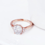 Personalized sterling silver 2 carat diamond engagement moissanite diamond ring Personalized sterling silver 2 carat diamond engagement moissanite diamond ring