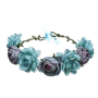 hot new wedding bridal festival beach party holiday halo white silk floral indian flower garland