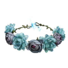 hot new wedding bridal festival beach party holiday halo white silk floral indian flower garland