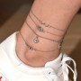 4 Sets korean style silver 925 foot jewelry sea shell sea star anklets chains for women feet 4 Sets korean style silver 925 foot jewelry sea shell sea star anklets chains for women feet