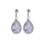 popular korea zircon earring ins jewelry circle multi color 925 silver hanging drop earring zircon