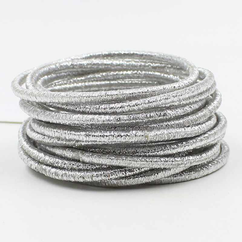 New glitter bing gold Stretch Ponytail Cheap bands elastic hair ties