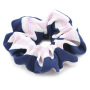 Wholesale Bulk Custom Women Elastic Two-color striped fabric Hair Scrunchie for girls