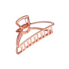 Amazon wholesale ladies fancy clear hair accessories matte large alloy metal grab claw clips